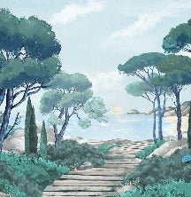 Carta da parati passeggiata nei torrenti