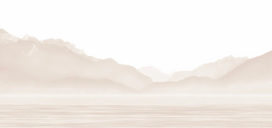 Carta da parati Annecy e il suo tranquillo lago beige - H260cm x L550cm - Materiale Softouch