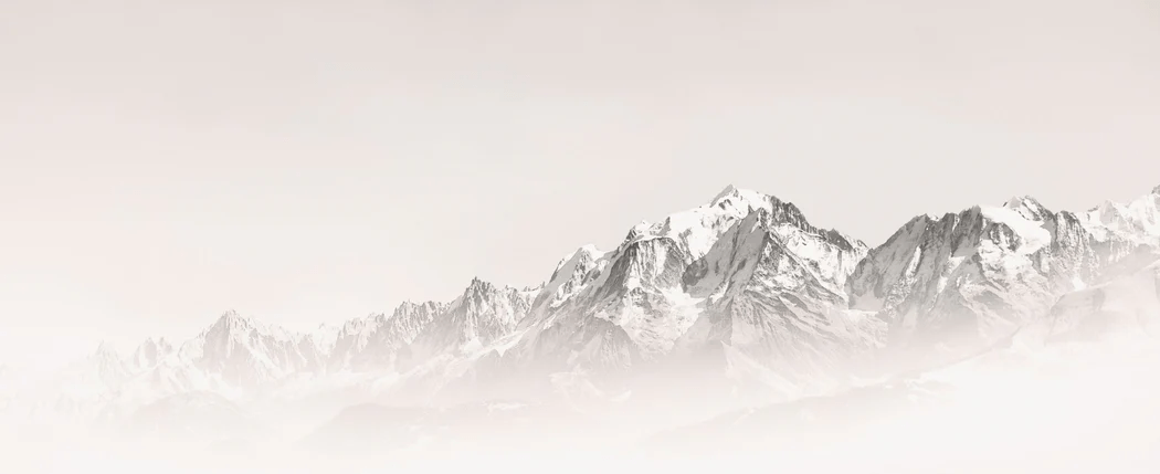 Carta da parati Matin Brumeux Mont Blanc - H143 cm x L350 cm - Materiale preincollato