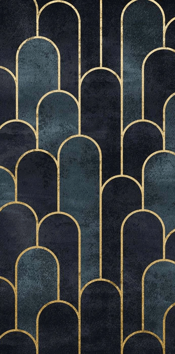 Carta da parati Dark Blue Chic - H206 cm x L102 cm (rotolo singolo) - Materiale vinile