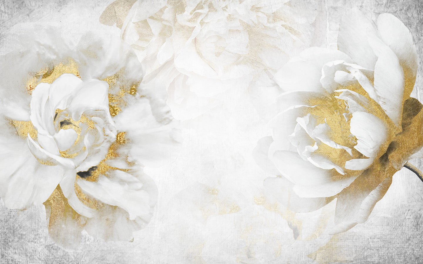 Papier peint Fleur Or, mural concept, tendance