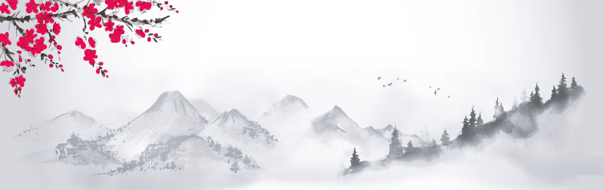 Papier peint zen paysage minimaliste, XXL, tendance