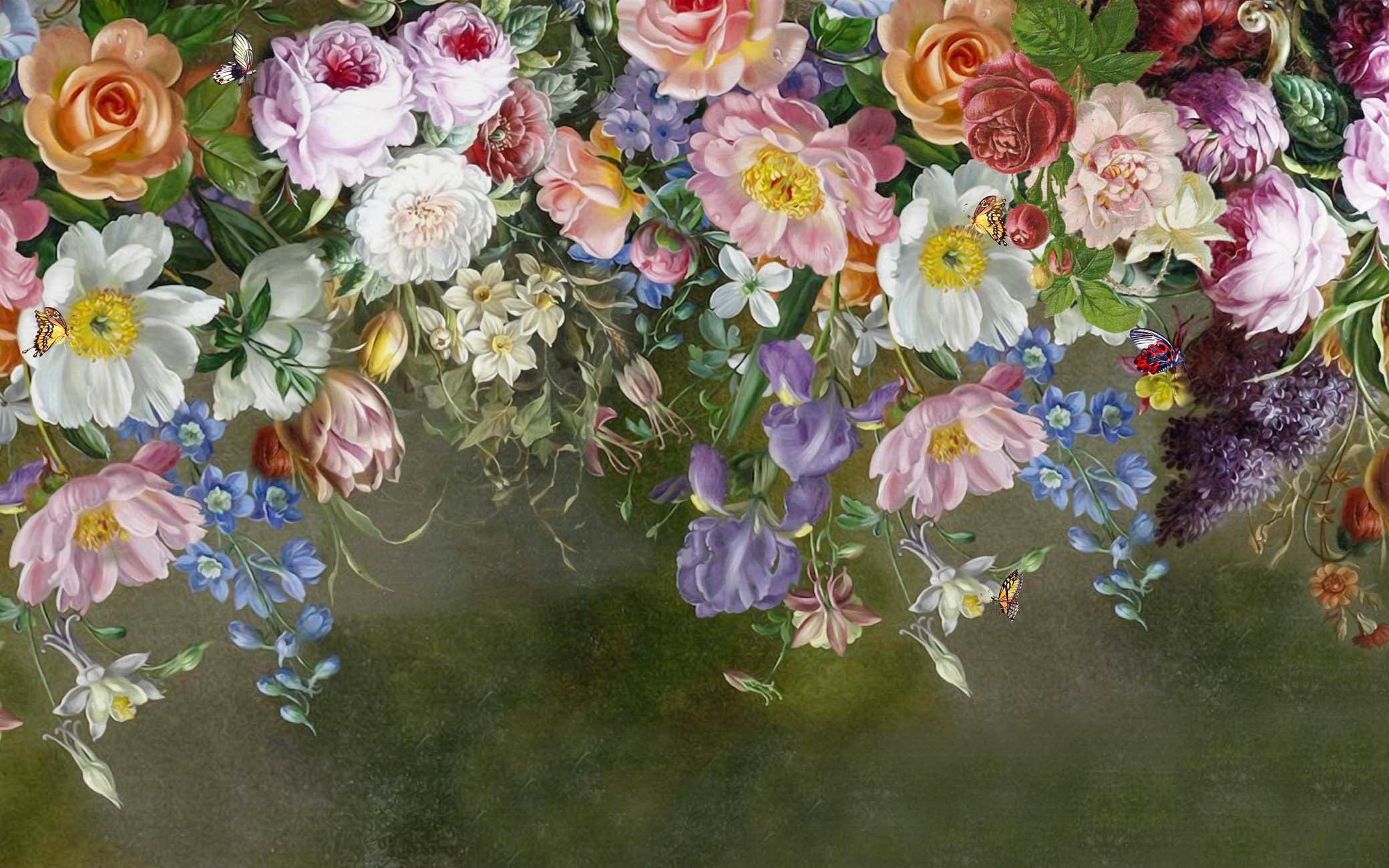 Papier peint salle de bain Romantique Voyage Vintage, XXL, tendance