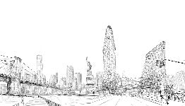 Carta da parati architettura New York