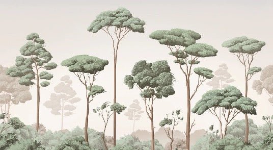 Carta da parati con brezza della pineta