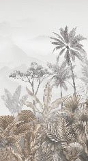Carta da parati seppia tropicale