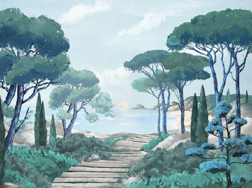 Carta da parati passeggiata nei torrenti