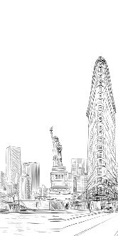 Carta da parati architettura New York