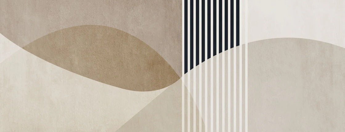 Carta da parati con forme creative