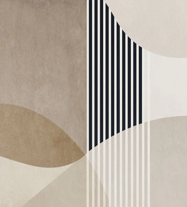 Carta da parati con forme creative