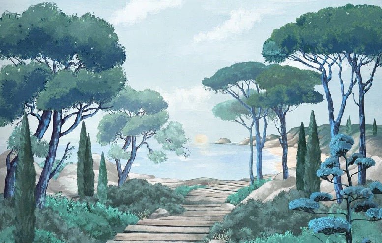 Carta da parati passeggiata nei torrenti