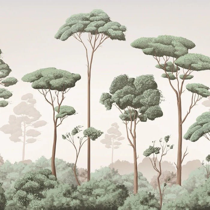 Carta da parati con brezza della pineta