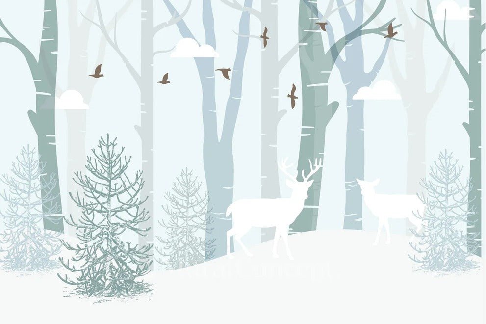 Carta da parati per la cameretta dei bambini Lapponia