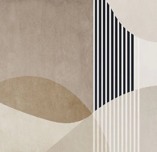 Carta da parati con forme creative