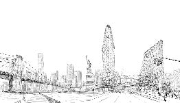 Carta da parati architettura New York