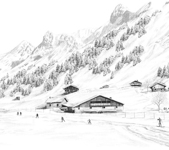 Carta da parati Clusaz ski fond montagne Confins
