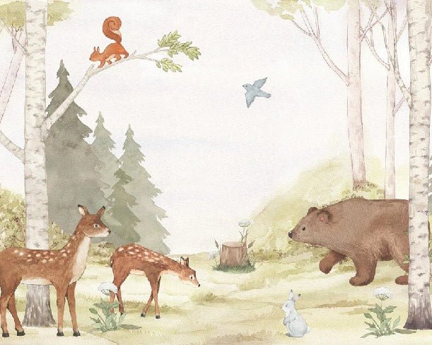 Carta da parati della foresta incantata