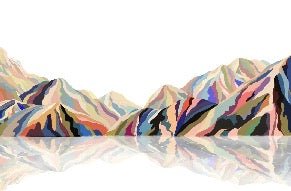 Carta da parati artistica a colori di Annecy