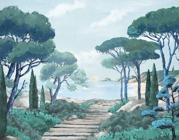 Carta da parati passeggiata nei torrenti