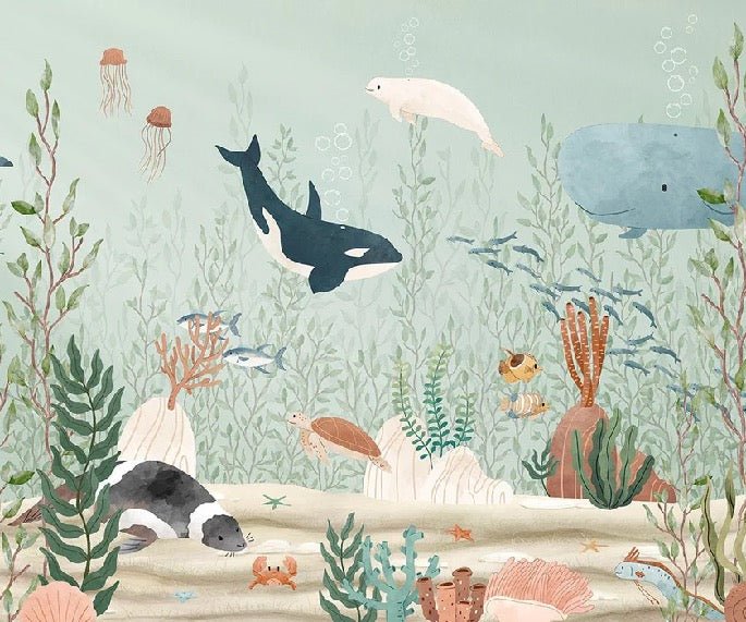 Sfondo per bambini del mondo marino