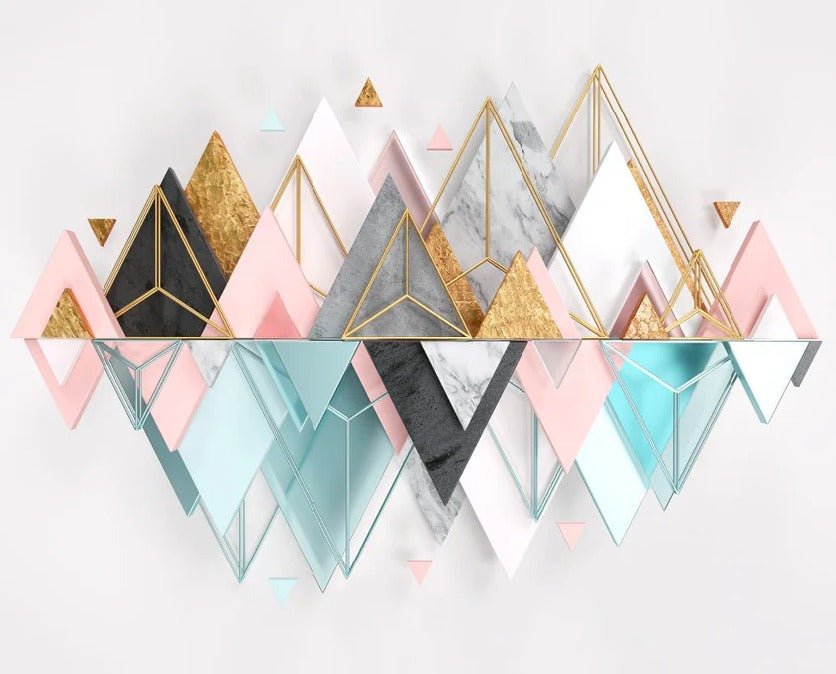 Carta da parati con design geometrico