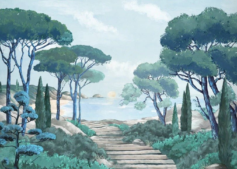 Carta da parati passeggiata nei torrenti