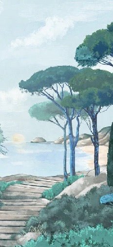 Carta da parati passeggiata nei torrenti