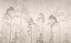 Carta da parati foresta autunnale