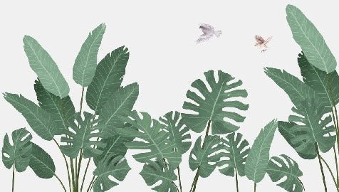 Carta da parati giungla essenza banano