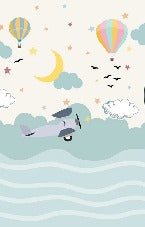 Carta da parati per la cameretta dei bambini Piano scandinavo