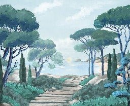 Carta da parati passeggiata nei torrenti