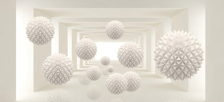 Carta da parati moderna trompe l'oeil per bistrot