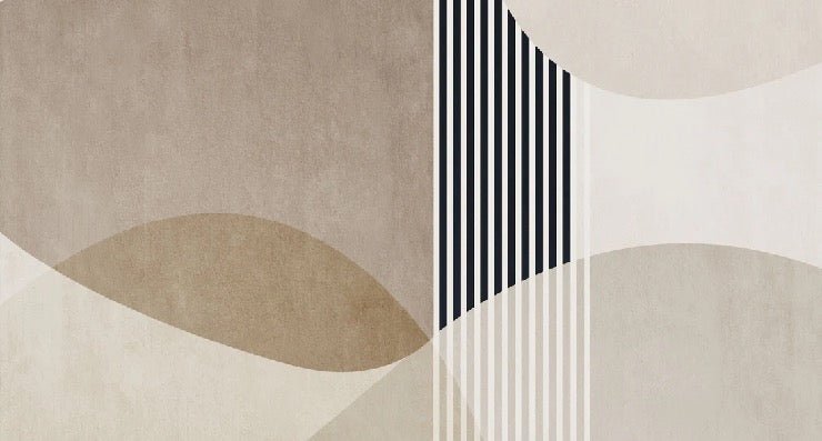 Carta da parati con forme creative