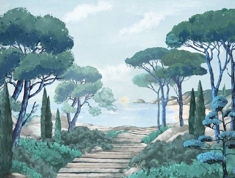 Carta da parati passeggiata nei torrenti