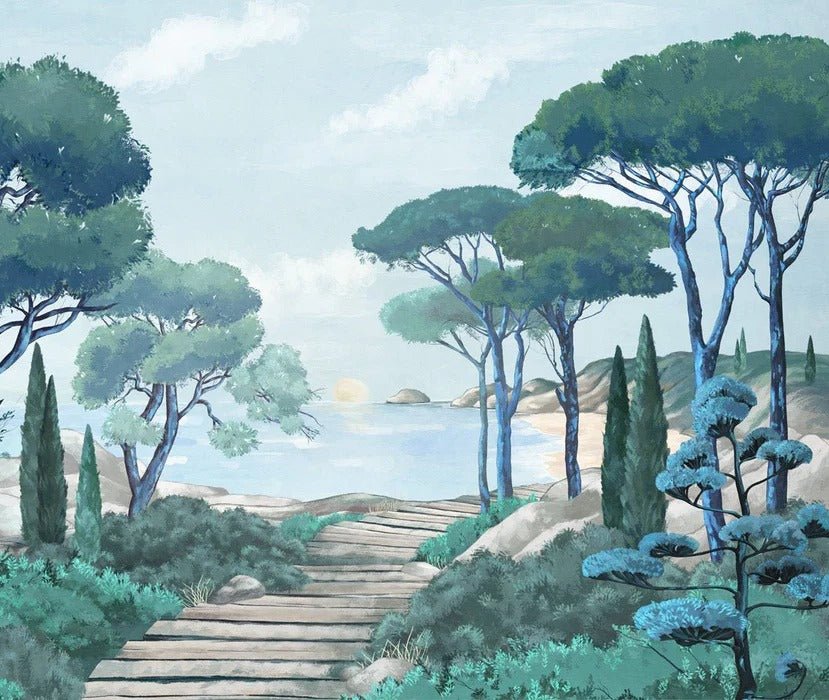 Carta da parati passeggiata nei torrenti