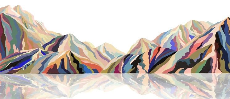 Carta da parati artistica a colori di Annecy