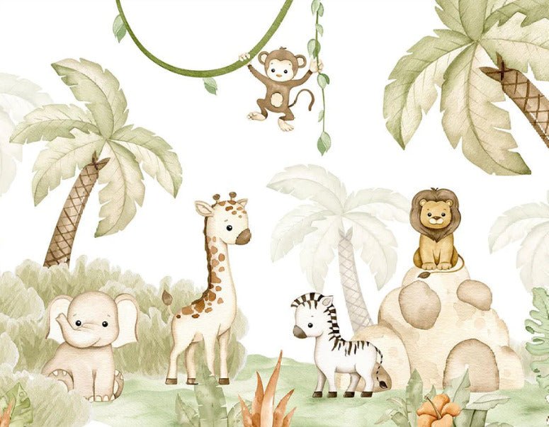 Carta da parati animale Savannah e morbidezza