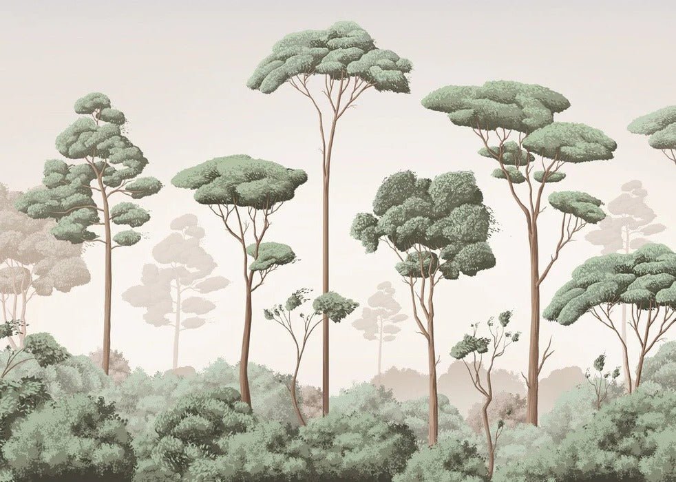 Carta da parati con brezza della pineta