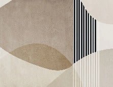 Carta da parati con forme creative