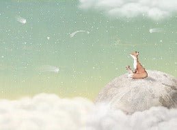 Carta da parati verde notte calmante per bambini