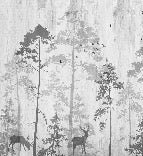 Carta da parati bistrot foresta nostalgica