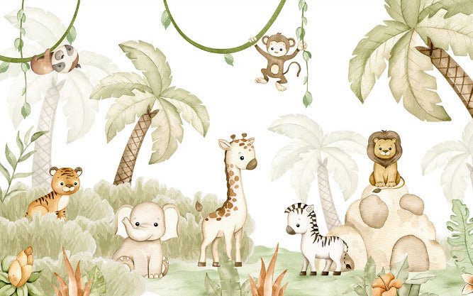 Carta da parati animale Savannah e morbidezza