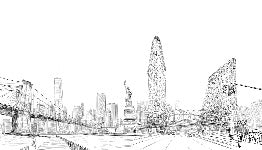 Carta da parati architettura New York