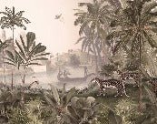 Carta da parati leopardata Jungle haven