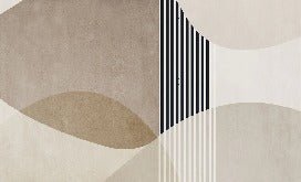 Carta da parati con forme creative