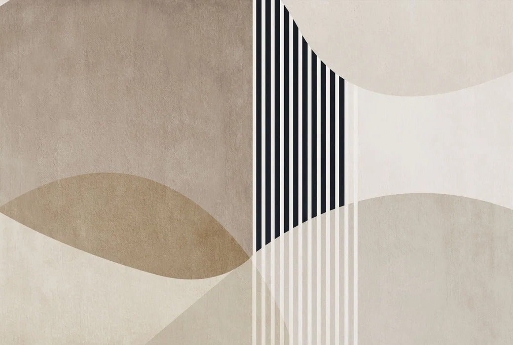 Carta da parati con forme creative