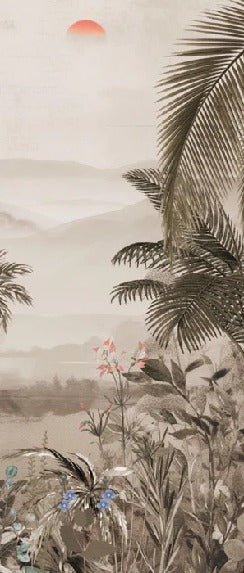 Papier peint l'art de la jungle peint, XXL, tendance