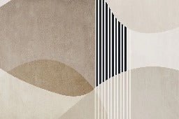 Carta da parati con forme creative