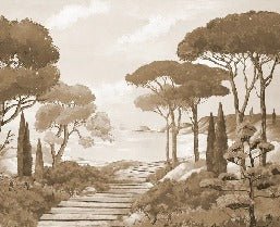 Passeggiata nei torrenti carta da parati monocromatica