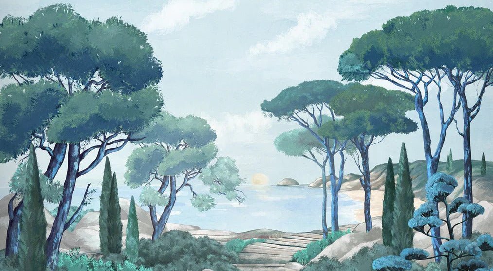 Carta da parati passeggiata nei torrenti